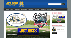 Desktop Screenshot of jetboxbaseball.com